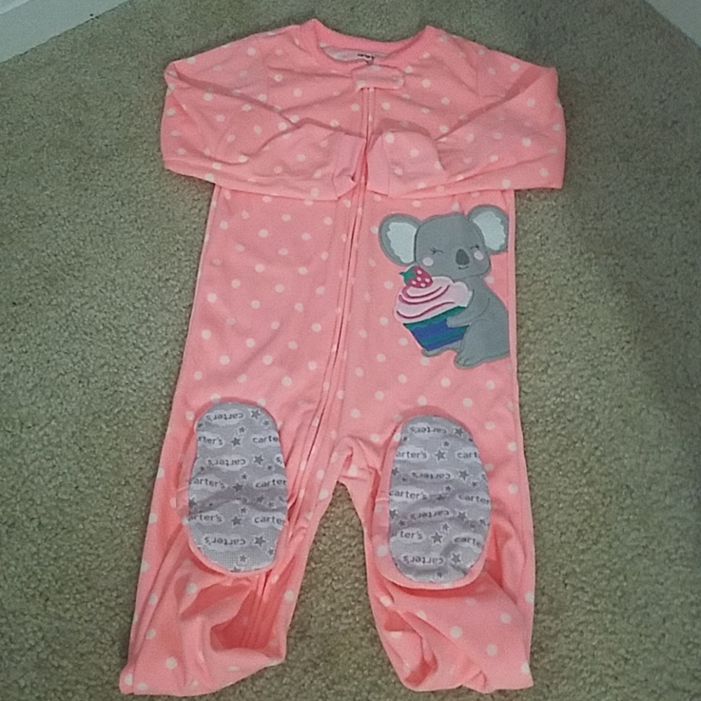 Carter's fleece footed pajamas size 5t NWOT